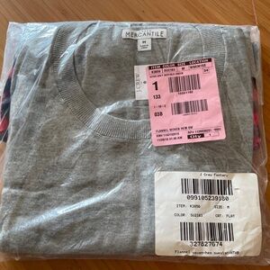 J. Crew Factory Gray Long Sleeve Tee